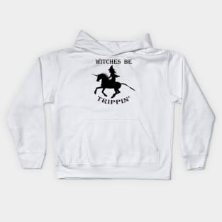 Magic Unicorn Shirt, Fantasy Witches be Trippin Halloween Shirts & other products Kids Hoodie